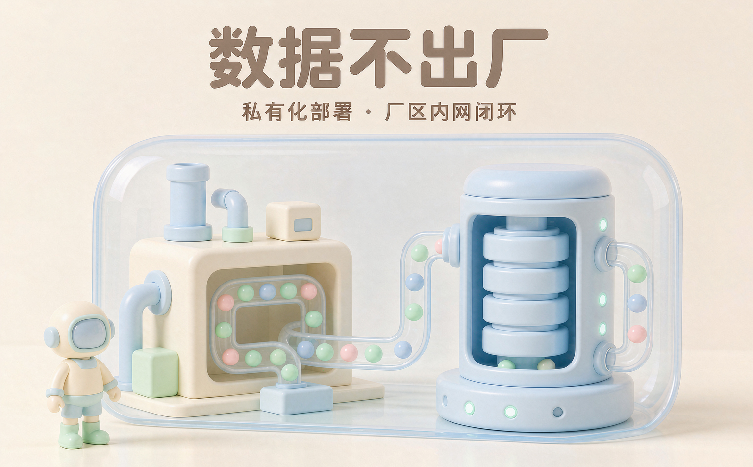 私有化部署场景:数据不出厂,在厂区内网闭环流转
