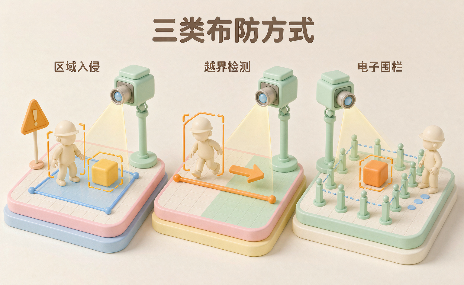 三类布防方式